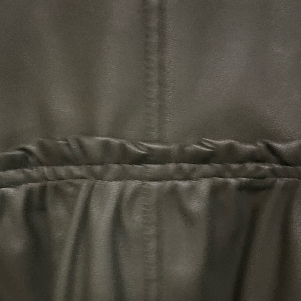 Topshop Olive Faux Leather Dress - Picture 5 of 7
